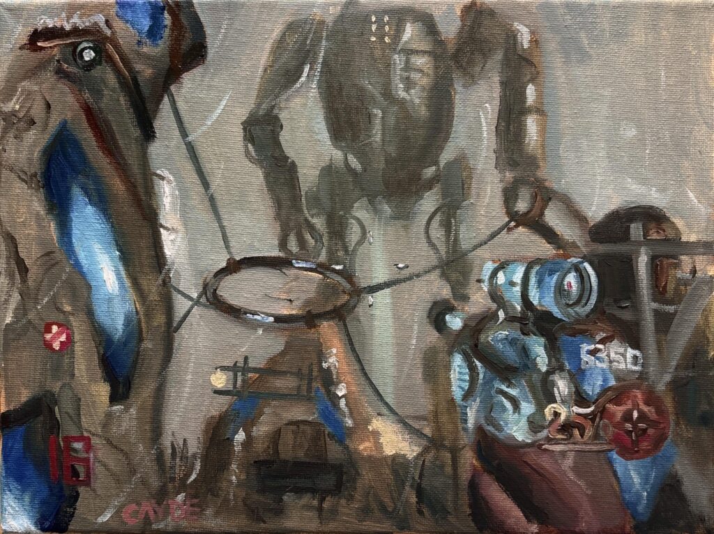 I made an oil painting of Bo2 Origins