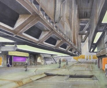 Urban road, taken from my sketchpad.