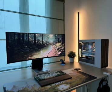 My ever-evolving work in progress setup, I like where it’s going though. :)