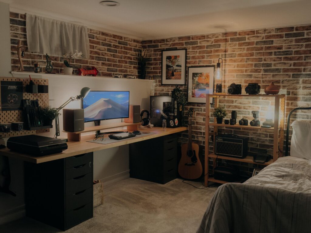 The temporary setup till I remodel this area.
