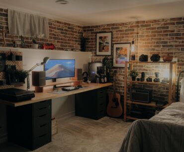 The temporary setup till I remodel this area.