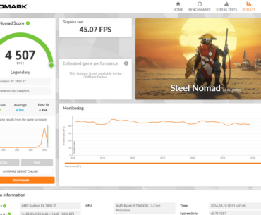 Hello, my first time overclocking. After quite a few tries I managed to get from 41 fps to 45 fps with RX 7800 XT Steel Legend. As far as I can see I've also got a record for my hardware configuration. It's not very stable but it managed not to crash throughout the test.