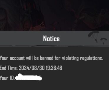 PUBG Mobile Account Hacked and Banned by unknown