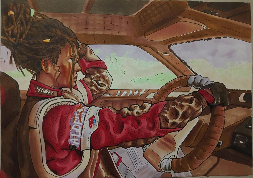 Panam in the car (Dejhiroth)