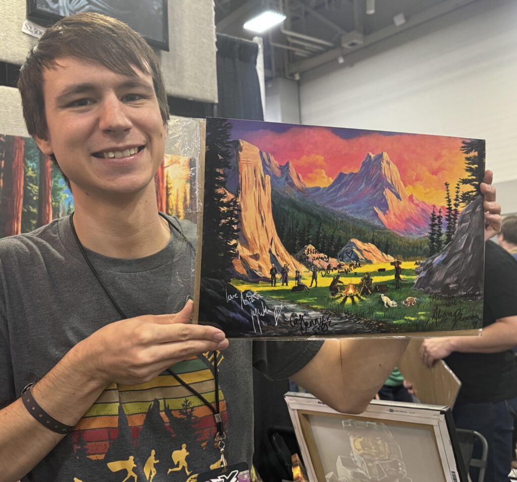 My Baldurs Gate 3 painting! Signed by 4 voice actors 😄
