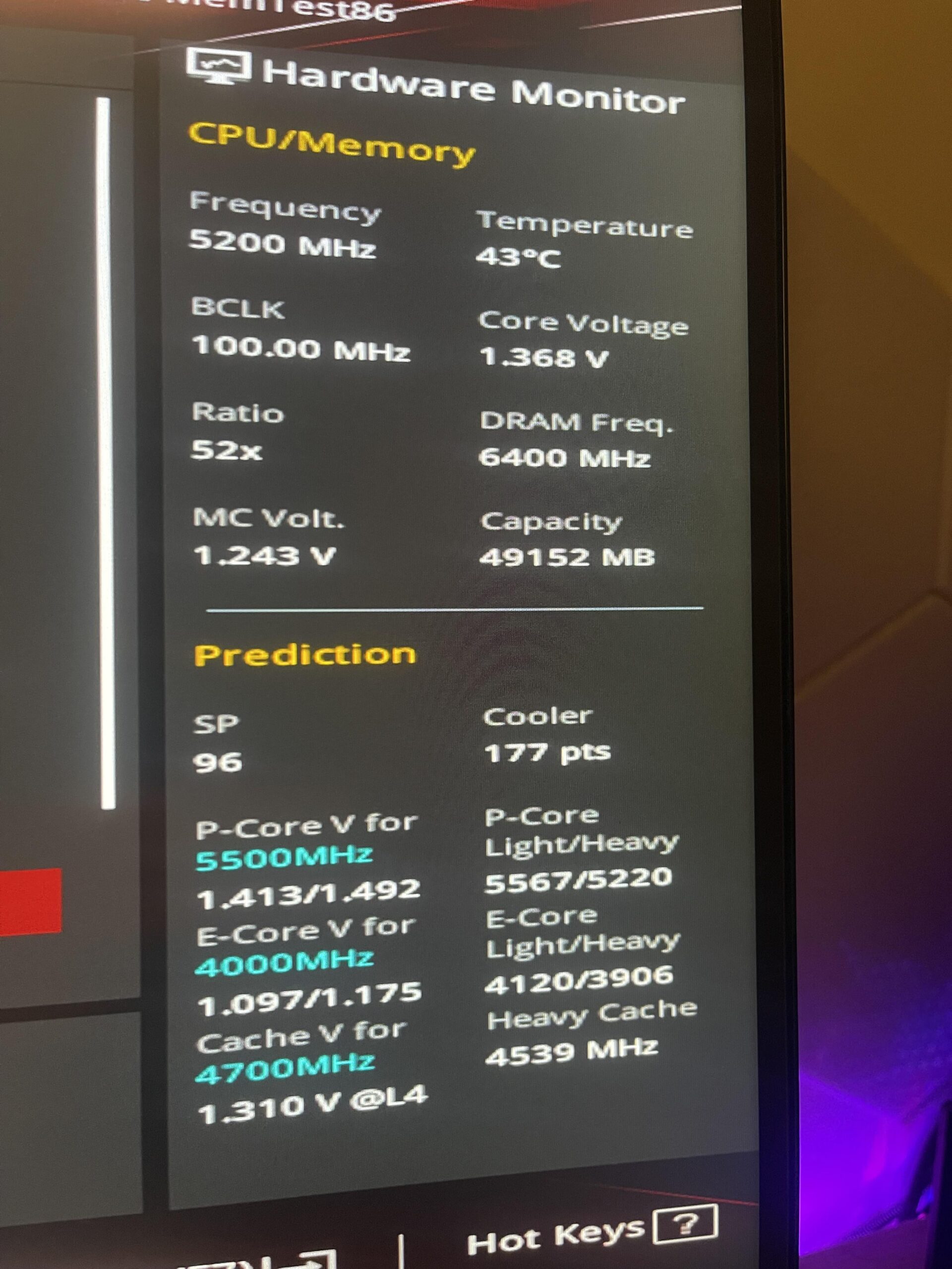 12900ks with asus z690i itx board 12900ks with asus z690i itx board