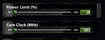 is there a way to undeclock nvida rtx 3080 more, so i save power see comments