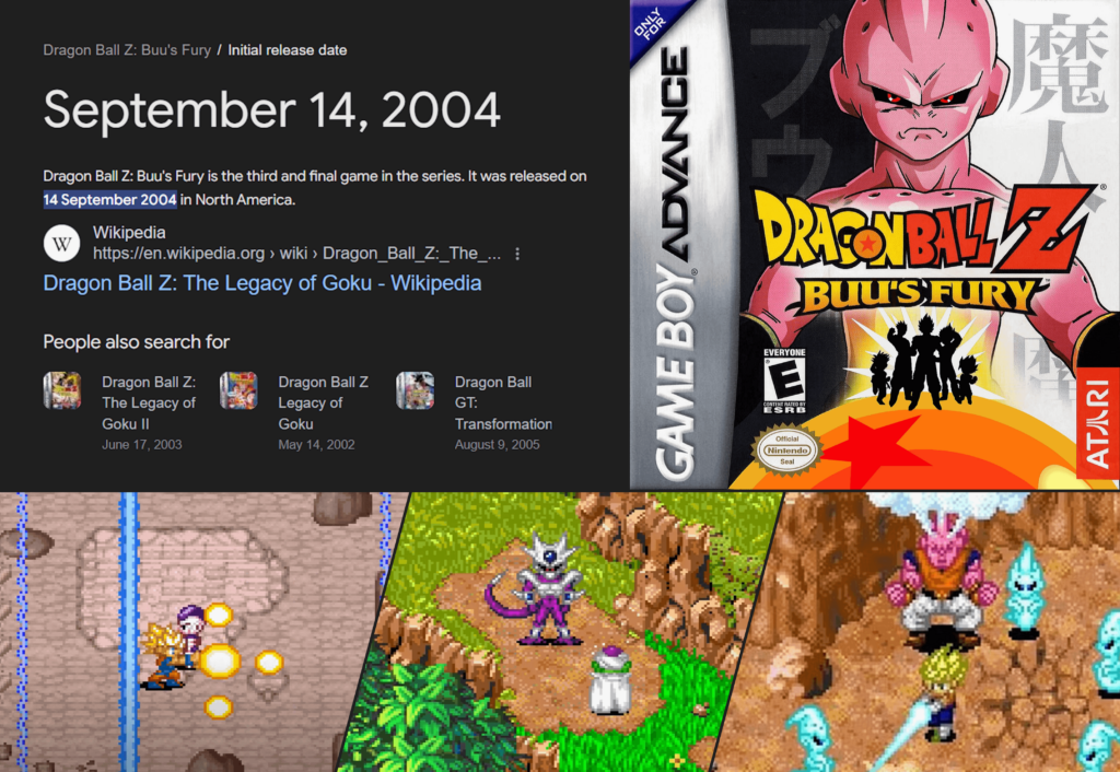 Dragon Ball Z: Buu's Fury (and the Legacy of Goku trilogy for the GBA) turned 20 today