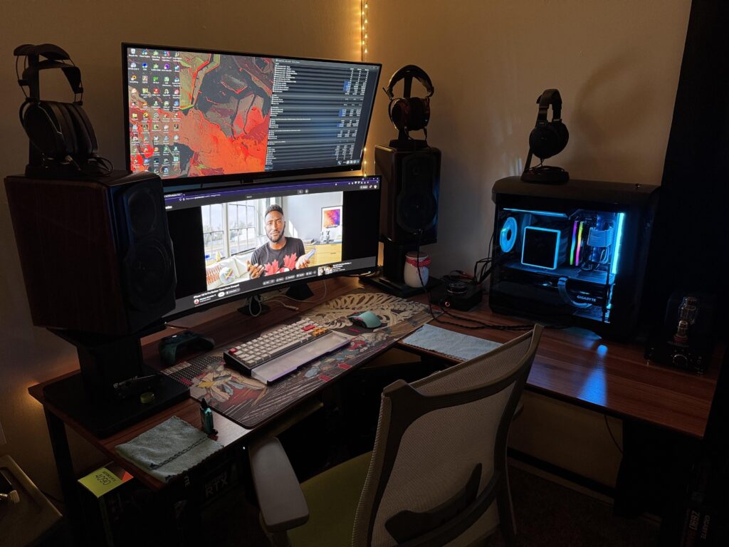 Got everything set up at the new apartment