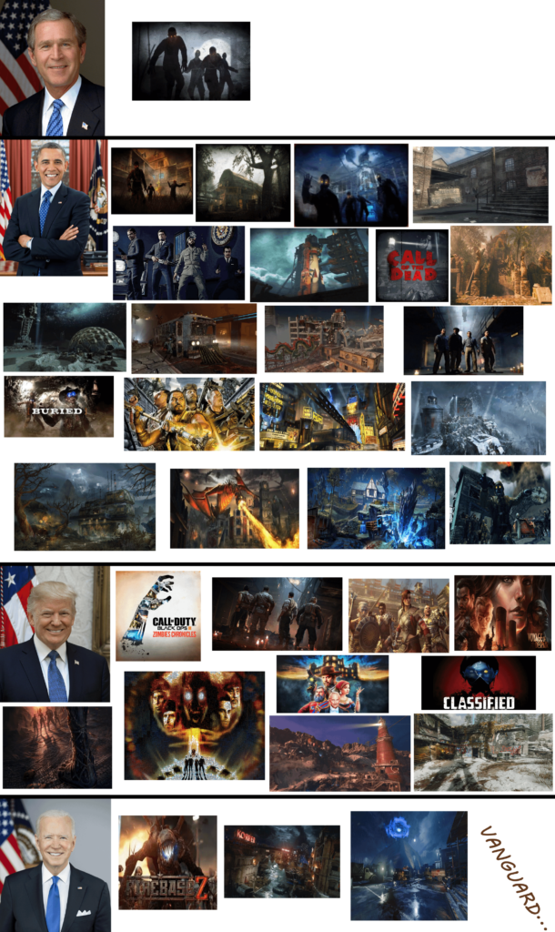 Zombies Maps By Who The President Was On Release