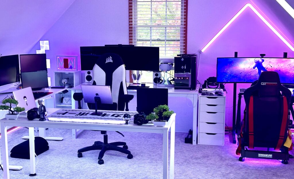 Touch more of ambient under the editing and stand up desks