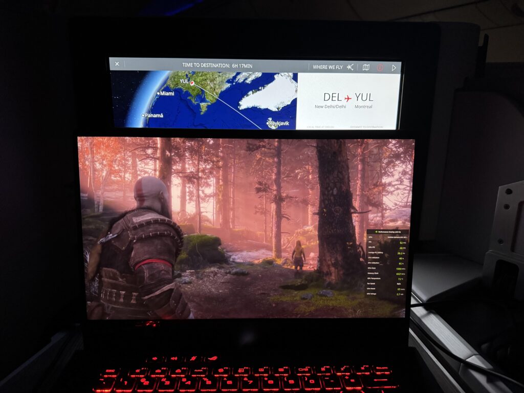 What a time to be gamer...15 hr long haul flight + GoW Ragnarok