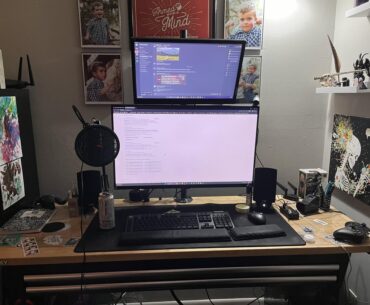 Help me w/ desk. Bonus bedroom game station pic.