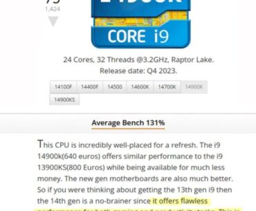 I love userbenchmark