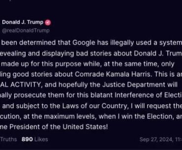 "It is not the will of the American people, the people of this great nation, to believe the allegations that were made by these corporate “watch” organizations, which are not the majority of the American people, I repeat not, and aren't its will." -President Trumbull of Feed by M.T. Anderson