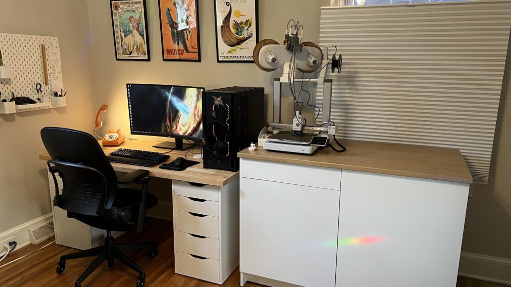 Behold my standard issue desk.