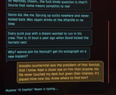 I love how Corpo V actually feels apart of NC..Corpo V knew about David Martinez & his crew but never bothered to look into them meanwhile other life paths have no clue who David was.
