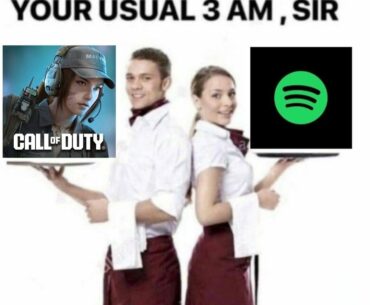Grinding camos with Spotify in background