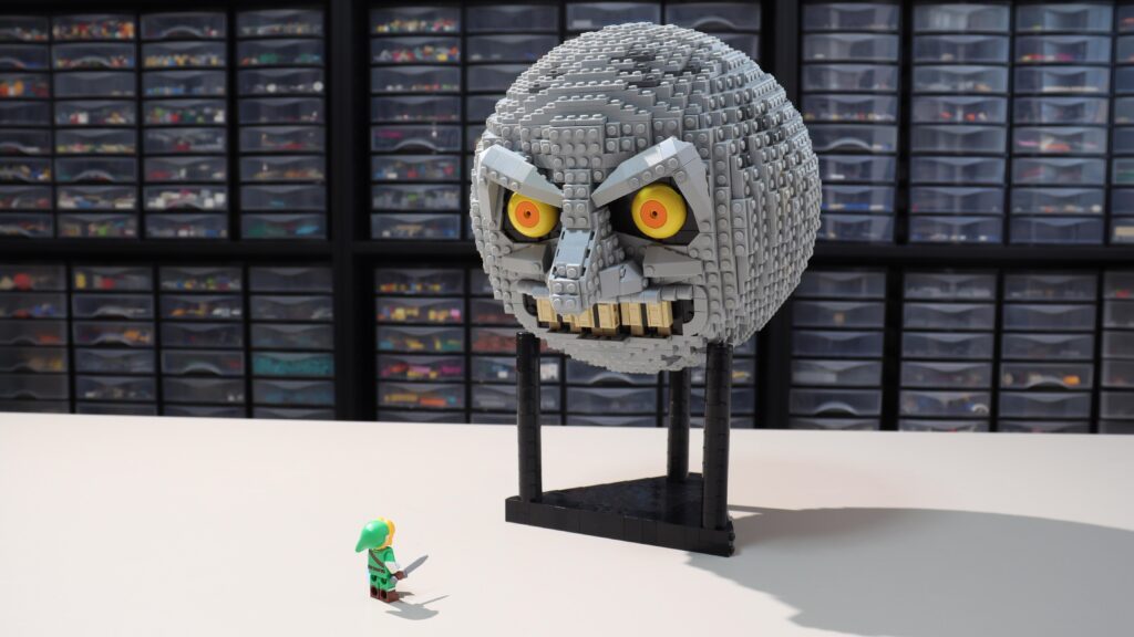 I made the Moon from Majora's Mask out of Lego