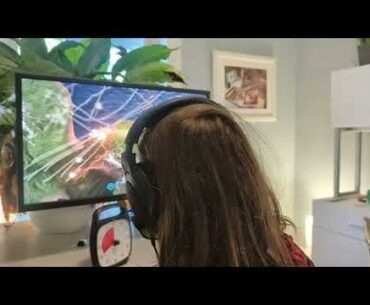 My son playing the game I've been solo developing for the past few years