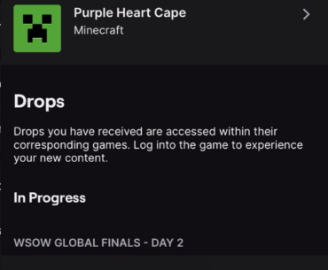 Is anyone else having this problem when trying to claim the drops for the WSOW stream?