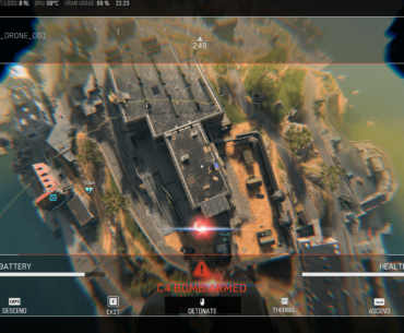 Stuck in bomb drone view