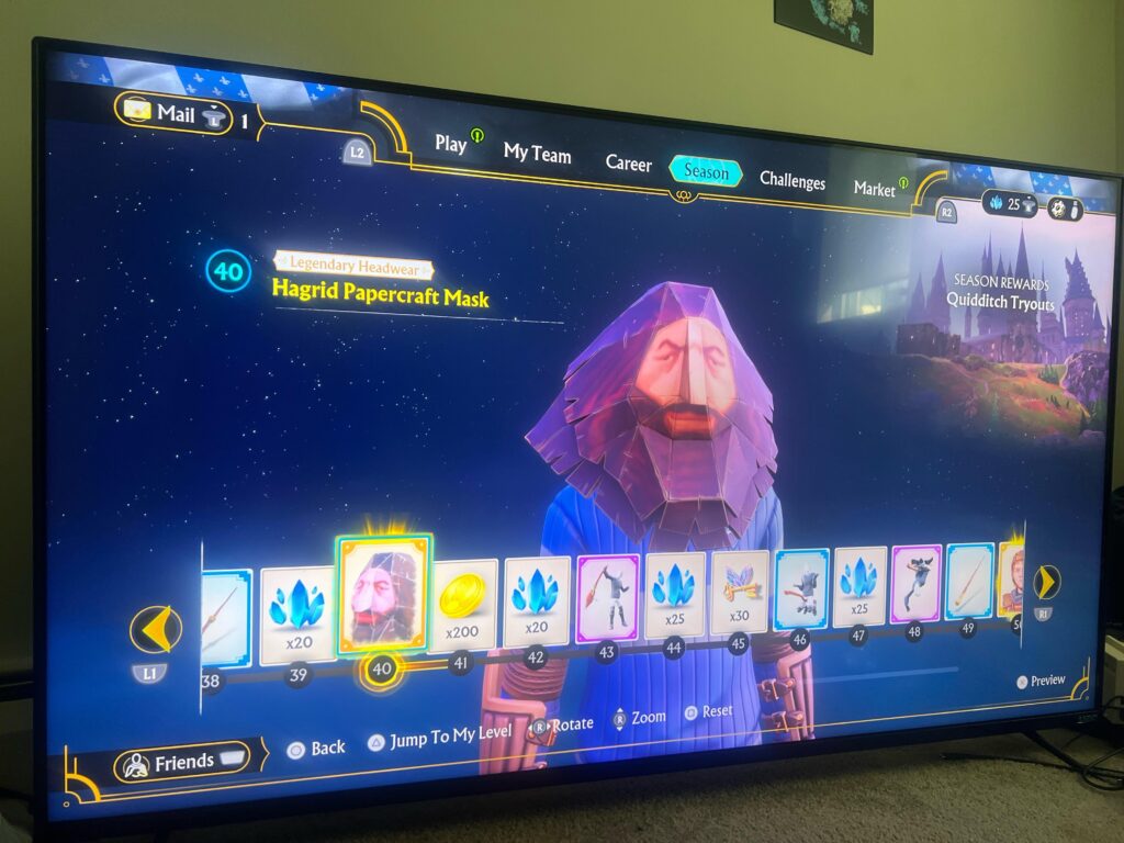 Me: I don’t want grind season passes anymore. Meanwhile Hogwarts Qudditch World Cup: