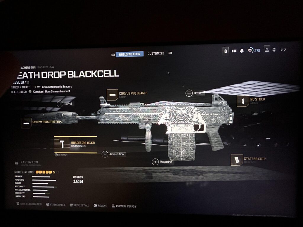 Did they remove the tac stance from the new lmg?(while using new brace fire under barrel?)I may be imagining things correct me please