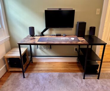 Just moved which means a new chance at cable management. Home office in the works.