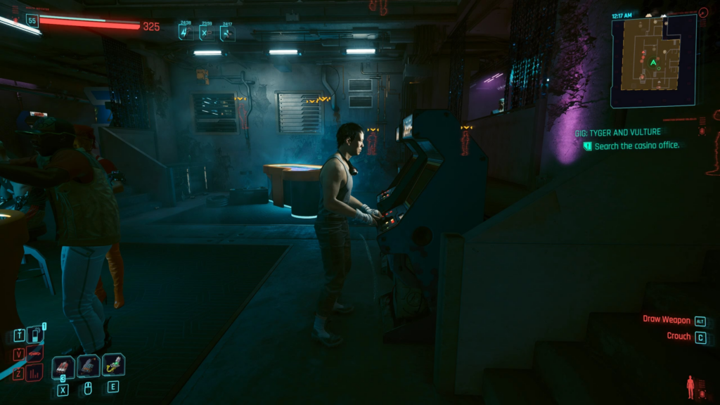 To be the ultimate gamer, you can't have any distractions! Even in a dystopian future.