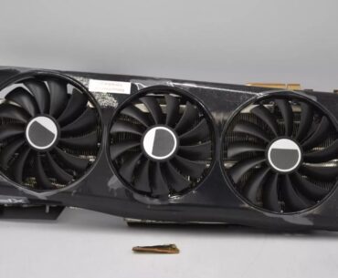 eBay listing for a GPU crushed in a compactor