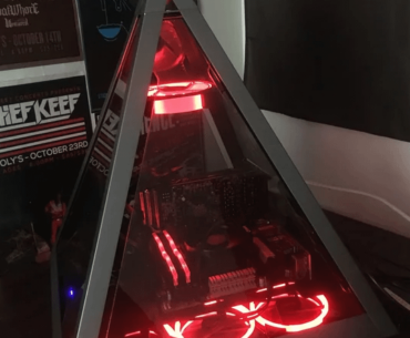 Completed my Sith Holocron PC! First build and it's a beast!
