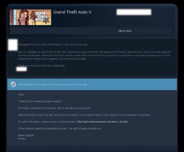 Some Steam Deck and Linux users report that Valve is honoring refunds for GTAV after Rockstar opted to use Windows kernel-level Anti-Cheat 9 years into the PC version's