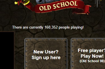 Oldschool Runescape hit record concurrent players (160k+) yesterday