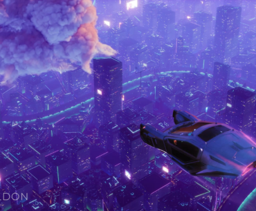I made a 3D scene inspired by Cyberpunk in Blender