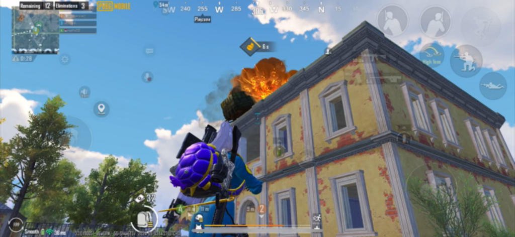 Tip : You’re a loot goblin and your crate is stuff on roof? WELL grenades are your best friend♥️