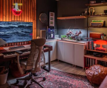 Cozy WFH corner/man cave.