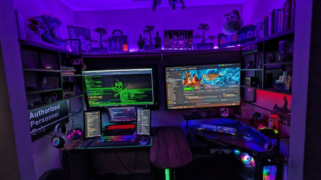 My wife and I's nerd cave