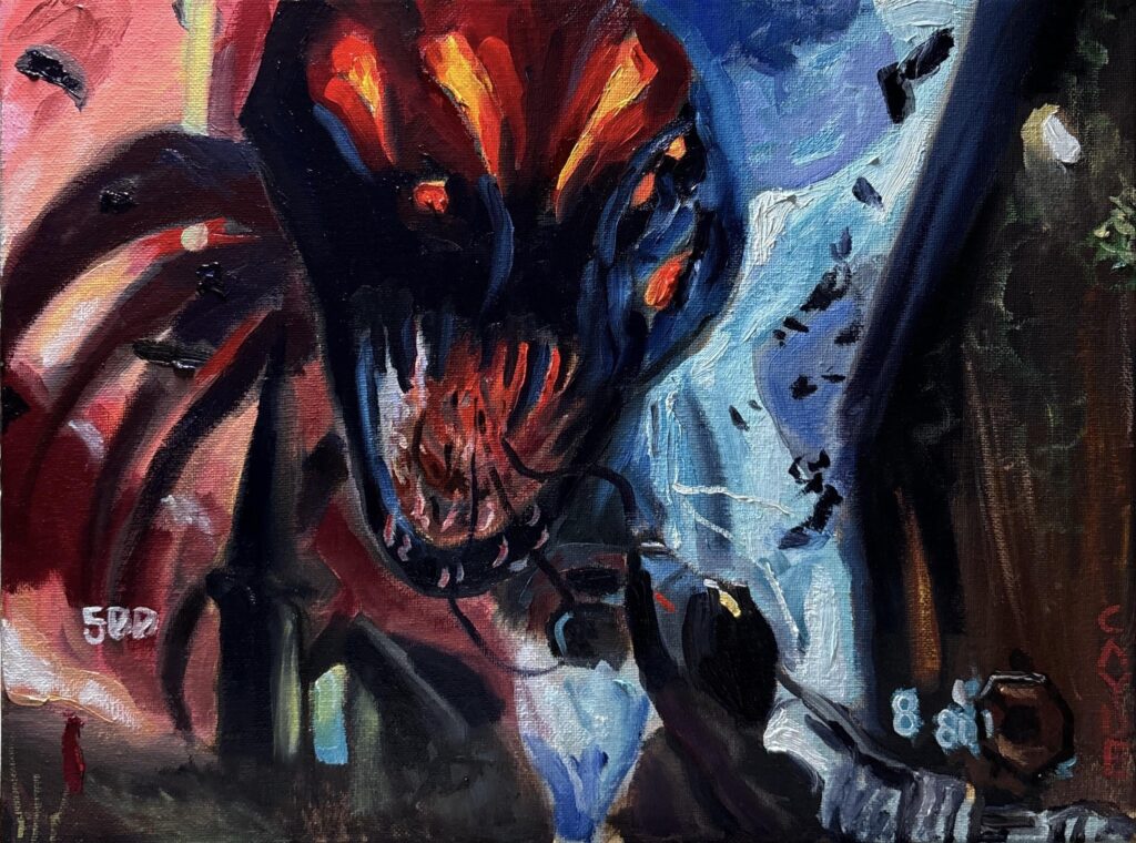 I made an oil painting of Revelations