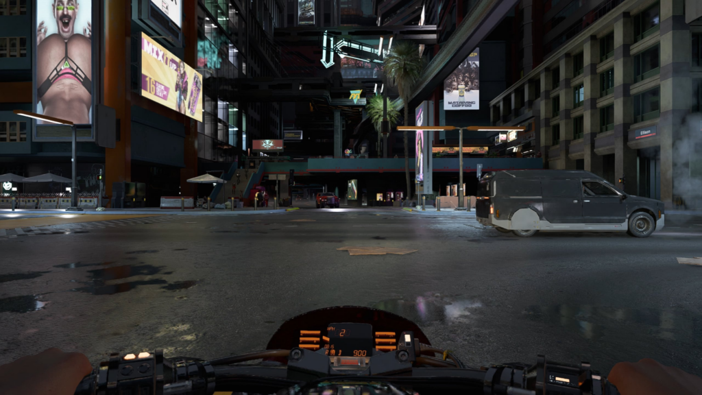 Want to Cure Your Travel Sickness?............Ride a Bike In 'First Person' Cyberpunk :)