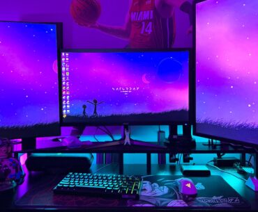New desk means new battle station.