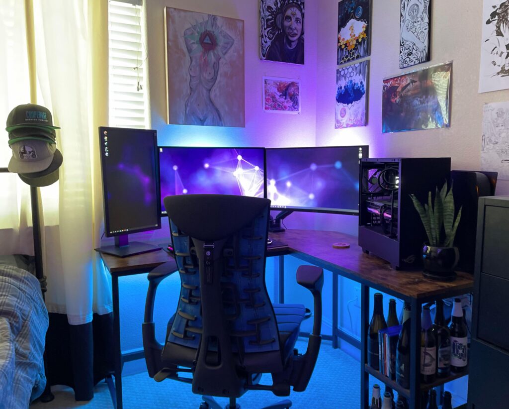 My cozy spot! Kinda wish we could upload more than one pic here...