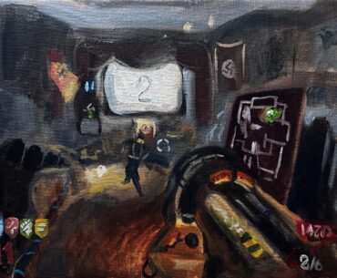 I made an oil painting of Kino Der Toten