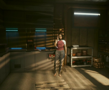 I barged in there on my first playthrough and interrupted her phone call to ask about rice. Felt bad.