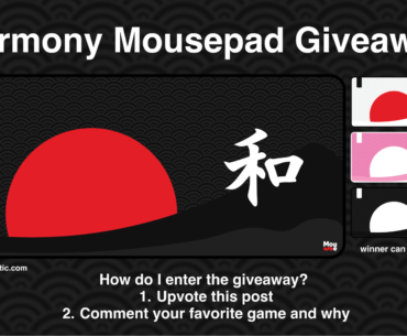 [GIVEAWAY] One Harmony Mousepad | Winner can choose the color! (Ends on October 28)