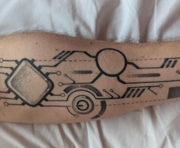 Clean Cyberpunk Tattoo