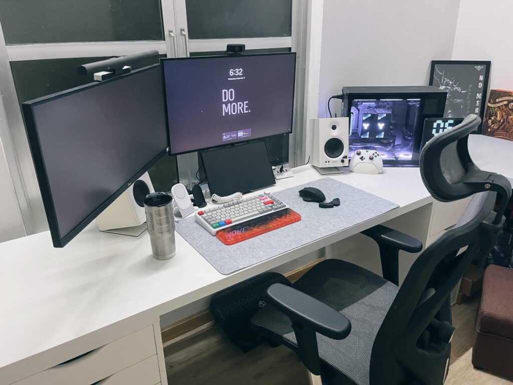 New clean setup, instead of messy before :D