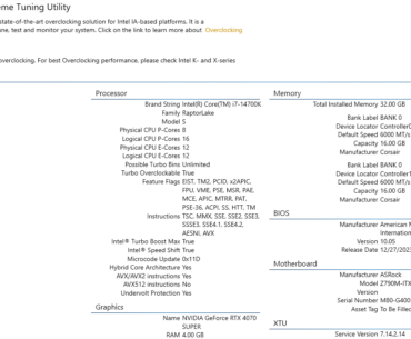 Intel 14700K not supported on XTU Overclocking?