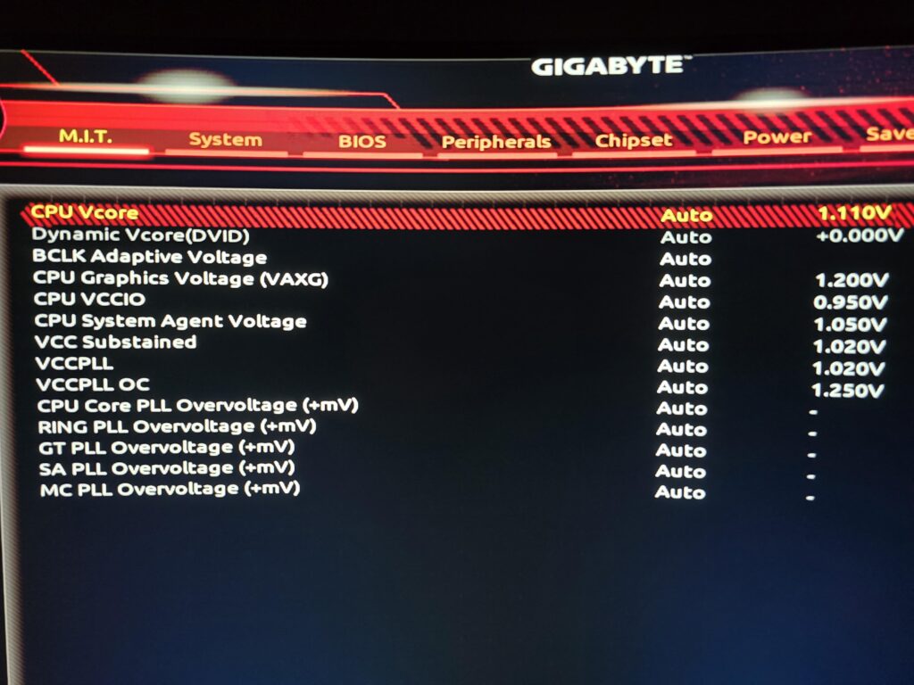 What are all these voltage settings and should I change any of them besides CPU Vcore? (i5 9600k)