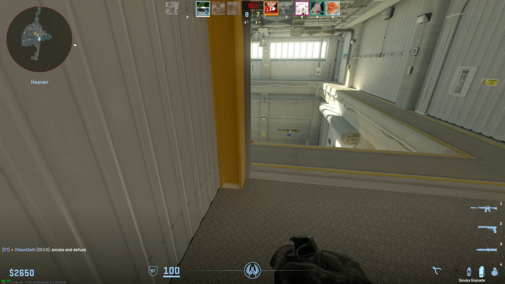 Perfectly timed ninja defuse in faceit